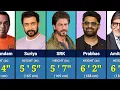 Heights Of Famous Indian Actors in 2024