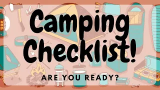 TIPS & TRICKS: Camping Checklist | Great Camping Checklist To Make Sure You Make Your Visit The Best