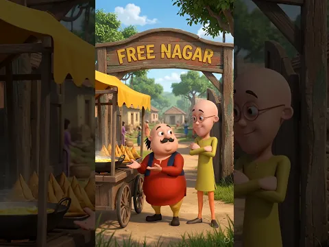 🥟 Motu Patlu Return To Furfuri Nagar 😱 | Motu Ne Kha Liye Dher Saare Samosay! #Shorts