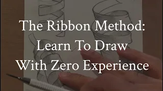 How to Draw 3D Curves Using The Ribbon Method Drawing For Beginners With Zero Experience