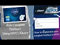 Auto compete textbox in C Creating auto complete textbox C JQuery Full Stack Development