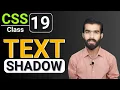 CSS Tutorial CSS Text Shadow Effect CSS full course for beginners Class 19