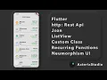Flutter Crypto Price Tracker Full App Speed Code Rest Api Json Custom Class ListView