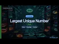 LeetCode 1133 Largest Unique Number The HashMap Trick C