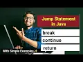 jumping statement in java break continue return statement in Java Java Programming in Hindi