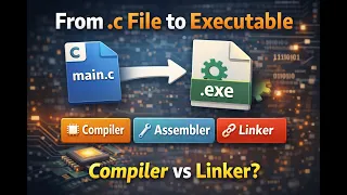 EPISODE 10 From c File to Executable Compiler Assembler Linker Explained