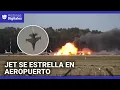 Download Lagu El momento en que un jet que realizaba maniobras de prueba se estrelló: el piloto falleció
