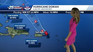 Hurricane Dorian 2 p m advisory