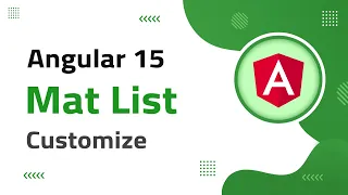 40 Mat List Customization in Angular 15 angular material angular 15 tutorial