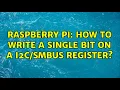 Raspberry Pi How to write a single bit on a register