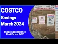 Costco March Deals Come Shop with Me 2024 Coupon Savings Coupon Book First Person POV Shopping