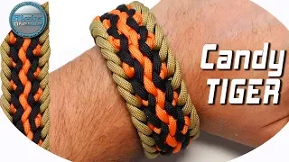 DIY Paracord Bracelet Candy Tiger - World Of Paracord - How to make Paracord Bracelet Tutorial