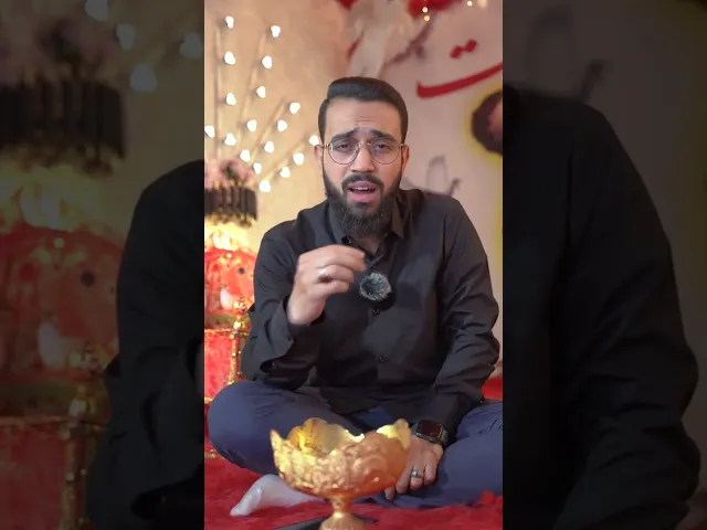 ⁣رضيعه برغم العطش يضج بمهده وكأنه ينادي لبيك يا أبي ياحسين