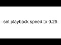 watch this video at 0.25x speed (chrome music lab)