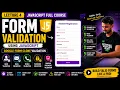 JavaScript Full Course Lecture 4 Form Validation Using JavaScript