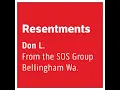 Resentments AA speaker talking on the 4th step