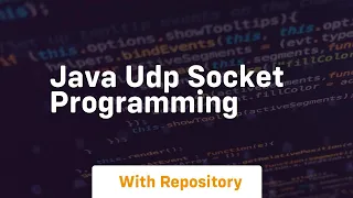 java udp socket programming