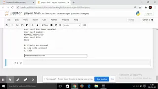 Banking system using python project