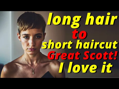 Download MP3 Haircut Stories - long hair to short haircut - Great Scott! I love it