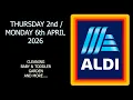 Aldi Special Buys Thursday 2nd Monday 6th April 2026