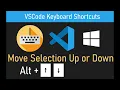 VSCode Keyboard Shortcut Move Selected Text Up or Down Single or Multiple Lines
