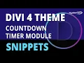 Divi 4 Countdown Timer Module