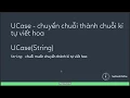 VBA101 04 String manipulation xu ly chuoi ham Lcase Ucase