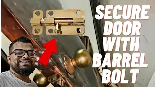 Secure Out-Swinging Door with Barrel Bolt