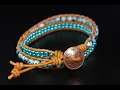 Double Leather Wrap Bracelet