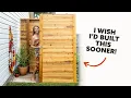 I Built An OUTDOOR SHOWER in our backyard You need this