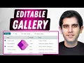 How to build a Modern EDITABLE Grid using Gallery in Power Apps 2025