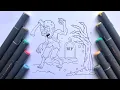 Zombie-RIP New version coloring pages How to coloring zombie ArtDrawandColors