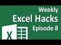 Weekly Excel Hacks - Episode 08