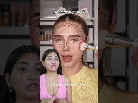 Did I regret trying the dot makeup hack? 🫣