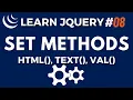jQuery Set Methods html text val attr - jQuery JS Library Tutorial