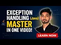 Core Java Exception Handling try-catch Exception Hierarchy Checked vs Unchecked throws