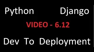 Python Django Dev To Deployment Project Based Course - Working With JSON