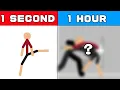 Lagu Stickman GEVECHT ANIMATIE in 1 SECONDE vs 1 UUR