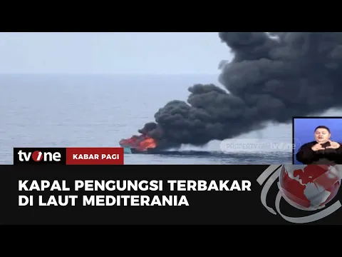 Kapal Membawa 50 Pengungsi Terbakar di Laut Mediterania