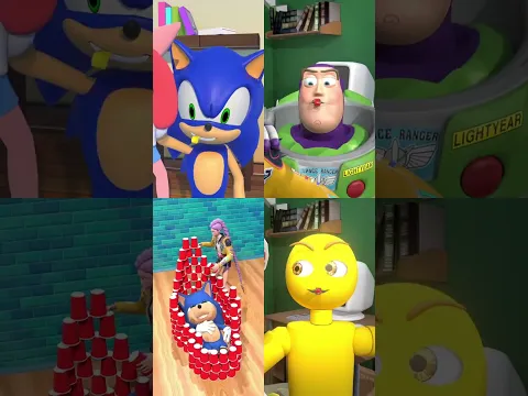 π¦π€ Duck Rap with Sonic and Nurse and Toy Story (COMPILATION) #gmod #trending #shorts