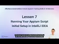 Outdated Version Appium Script Generation Lesson 7