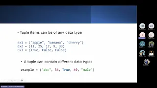 Variables and Data Types Tuple - 4th Session