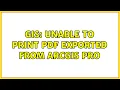 GIS Unable to print PDF exported from ArcGIS Pro 2 Solutions