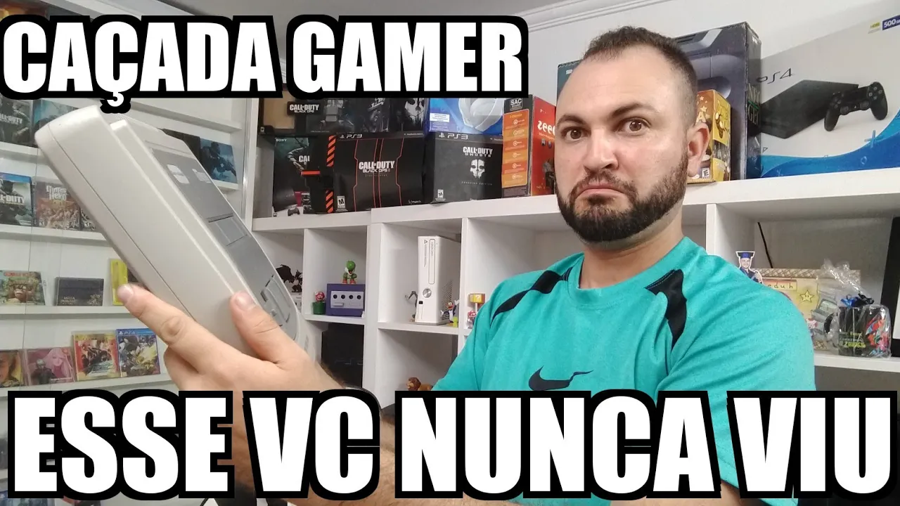 Um video game Raro Pro system 16 + coleção de cachaça, Caçada gamer