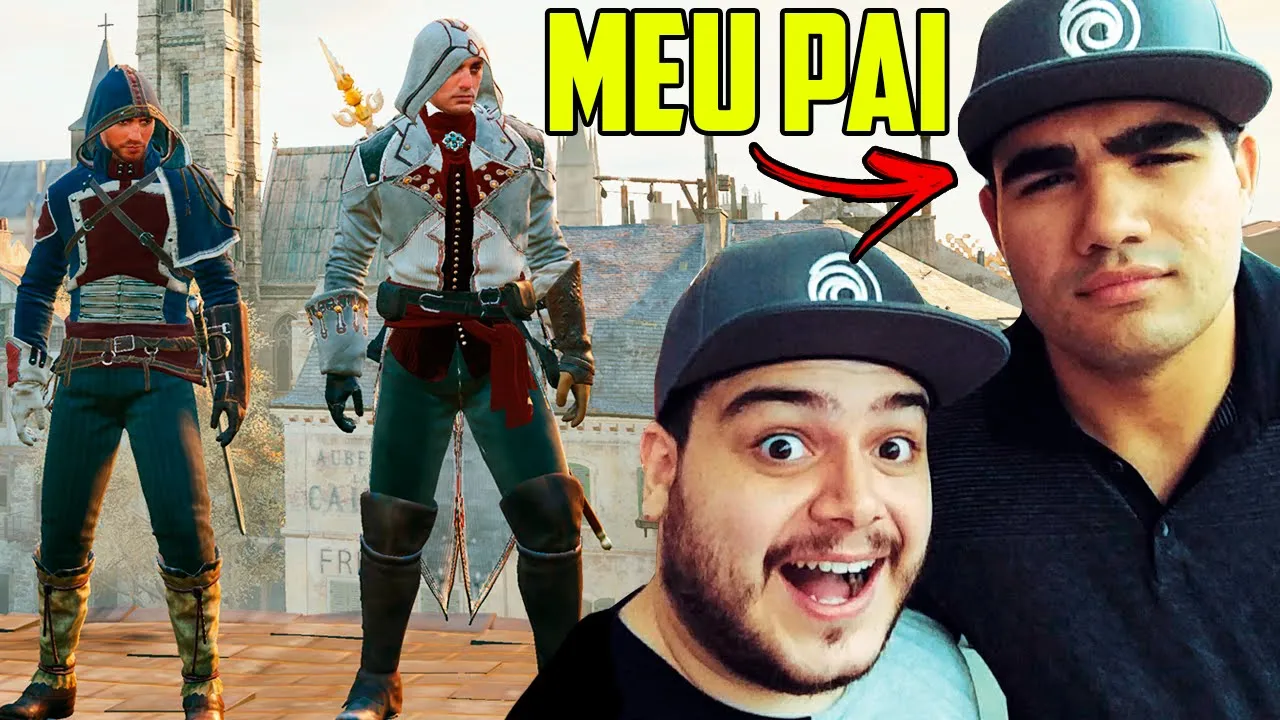 JOGANDO ASSASSIN'S CREED UNITY COM MEU PAI! ft. @LuckySalamand3r