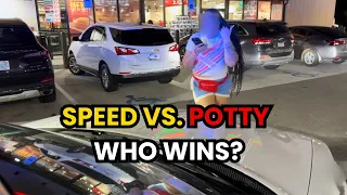 Speeding And Blowing Past Police All For A Bathroom Emergency