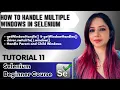 How to handle Multiple Windows in Selenium getWindowHandle getWindowHandles switchTo