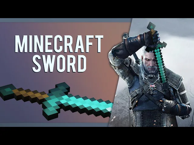 The Witcher 3 mod - A Minecraft Sword