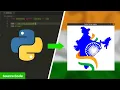 Python Tkinter Creating the Flag of India