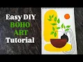 Watch Me Create This Aesthetic Boho Art step by step Full tutorial
